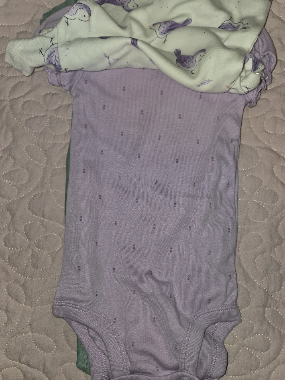 Carter's Purple Green Bodysuit with Matching Pants
